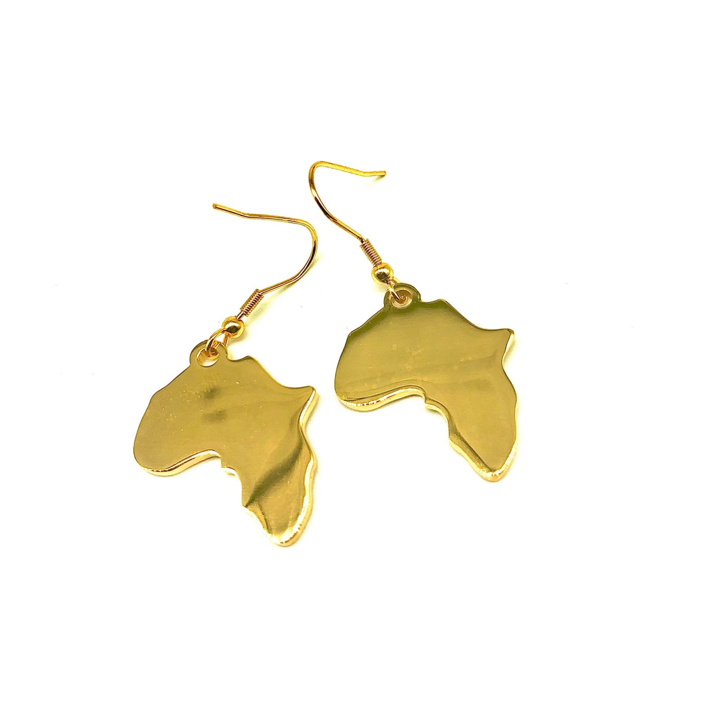 New 18k Gold "One Africa" Earrings
