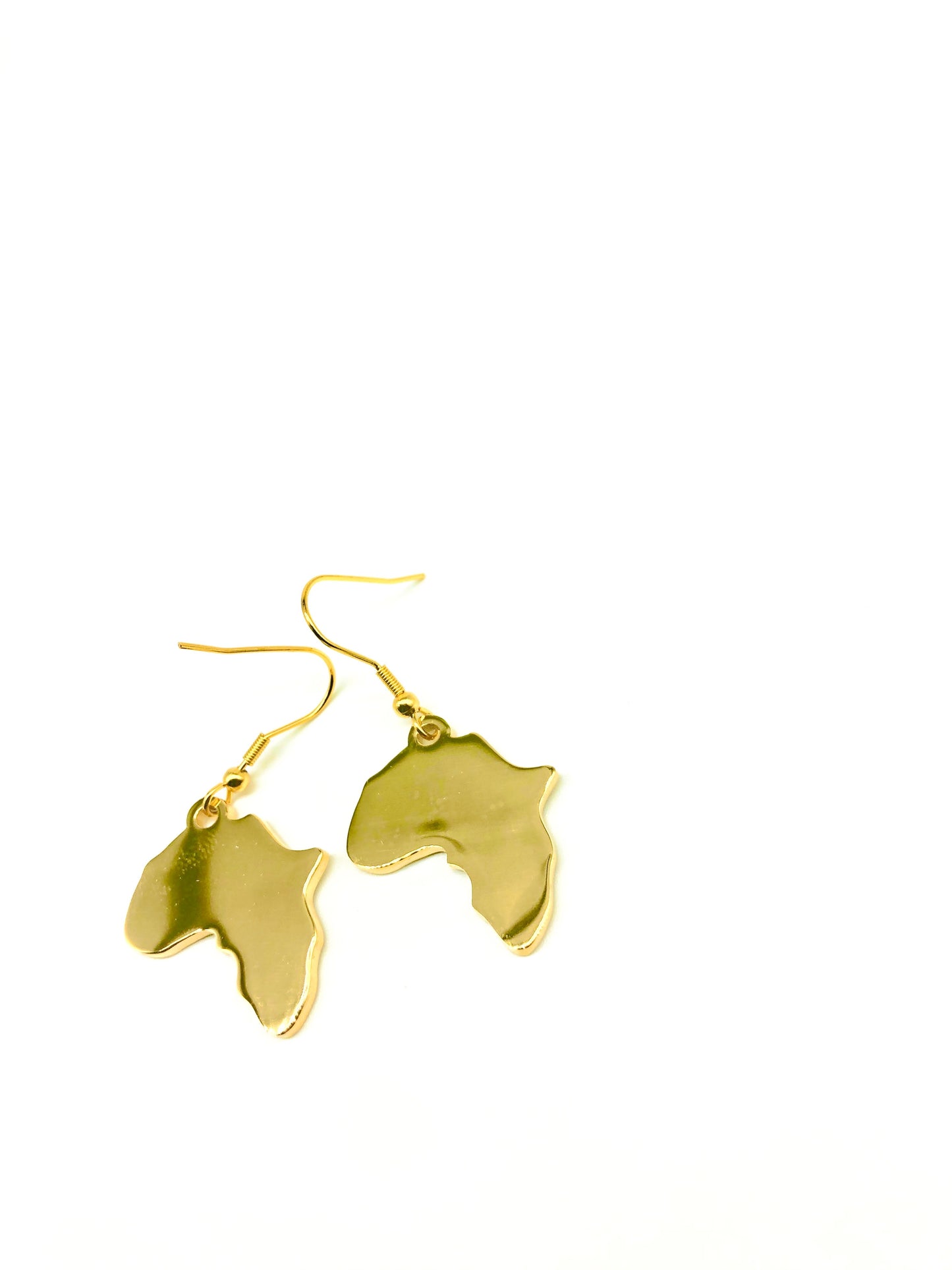 New 18k Gold "One Africa" Earrings