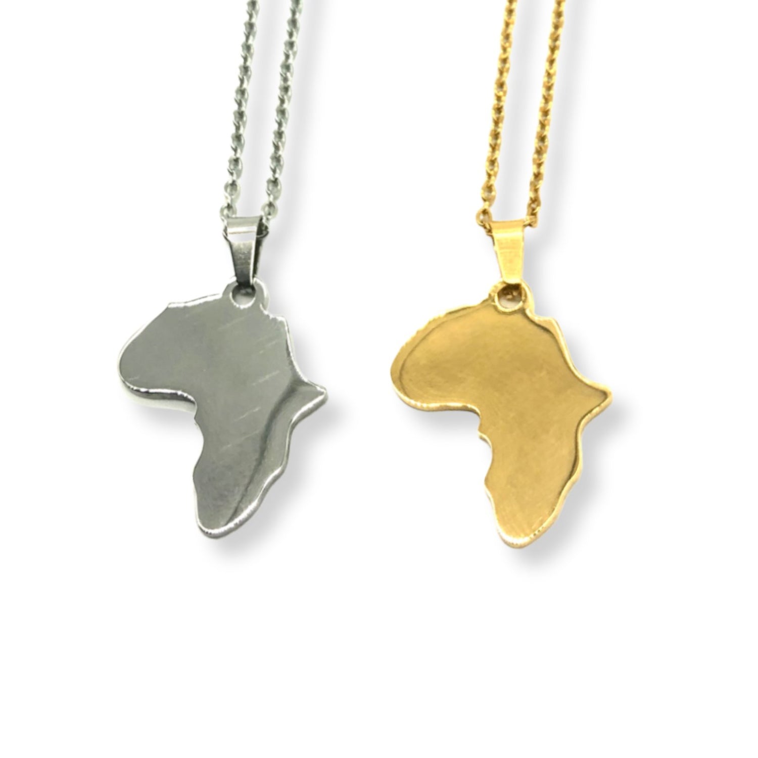 "One Africa" Gold/Silver Necklace