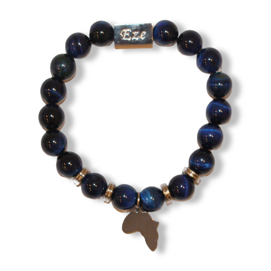 Blue Tiger "One Africa" Bracelet W/ Reversible Charm