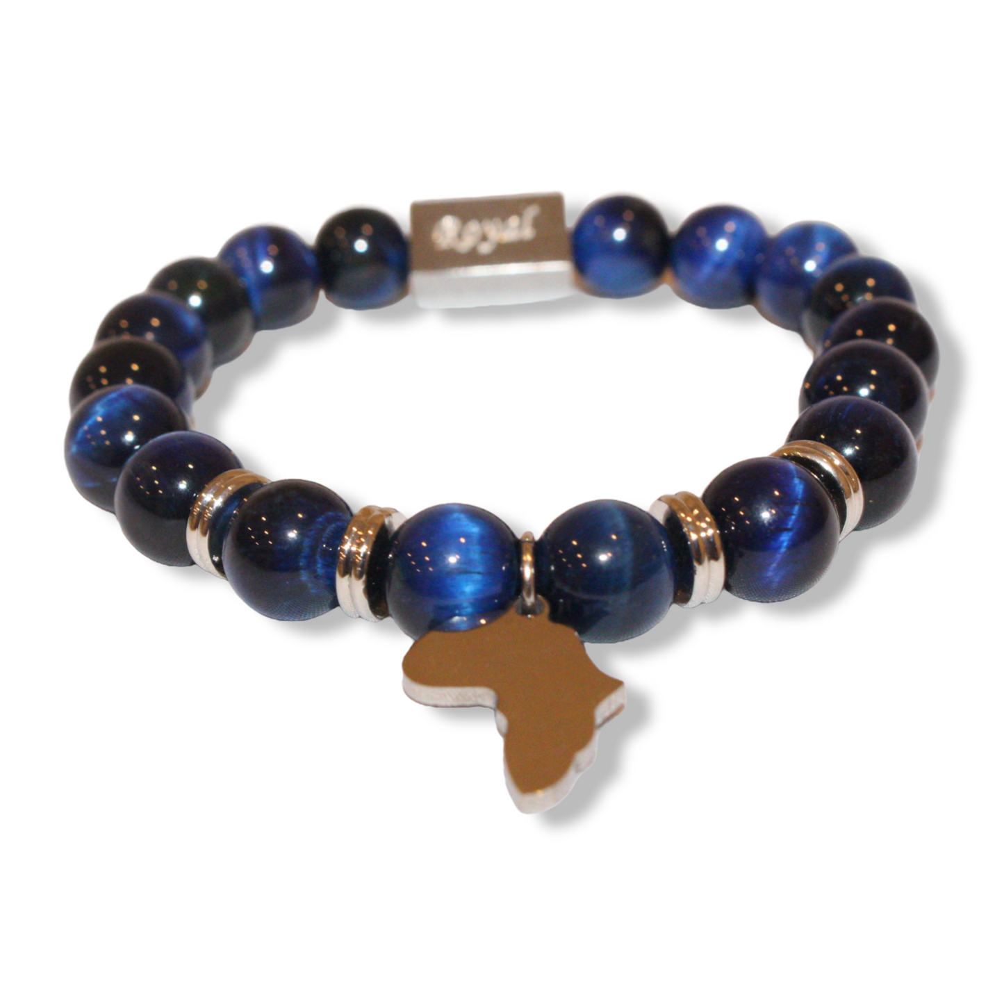 Blue Tiger "One Africa" Bracelet W/ Reversible Charm