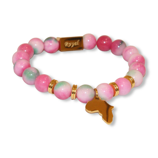 Pink Tiger "One Africa" Bracelet W/ Reversible Charm