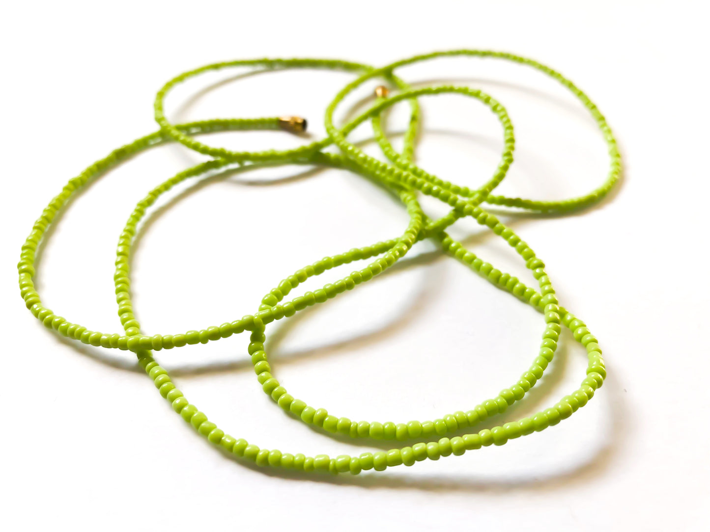 Lime Green! African Waist Beads- African Jewelry, Waist Beads, Belly Chain, Belly Chains, Belly Beads - ShopEzeFashionn