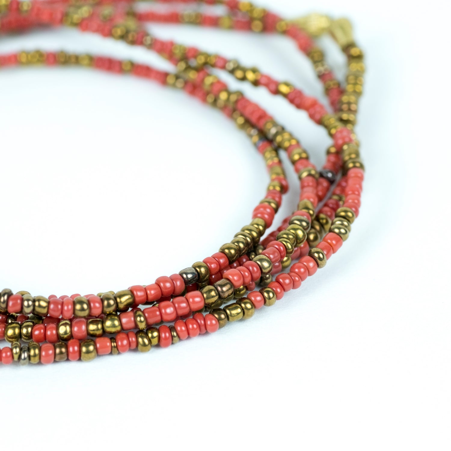 Red W/ Gold Accent! African Waist Beads- African Jewelry, Waist Beads, Belly Chain, Belly Chains - ShopEzeFashionn