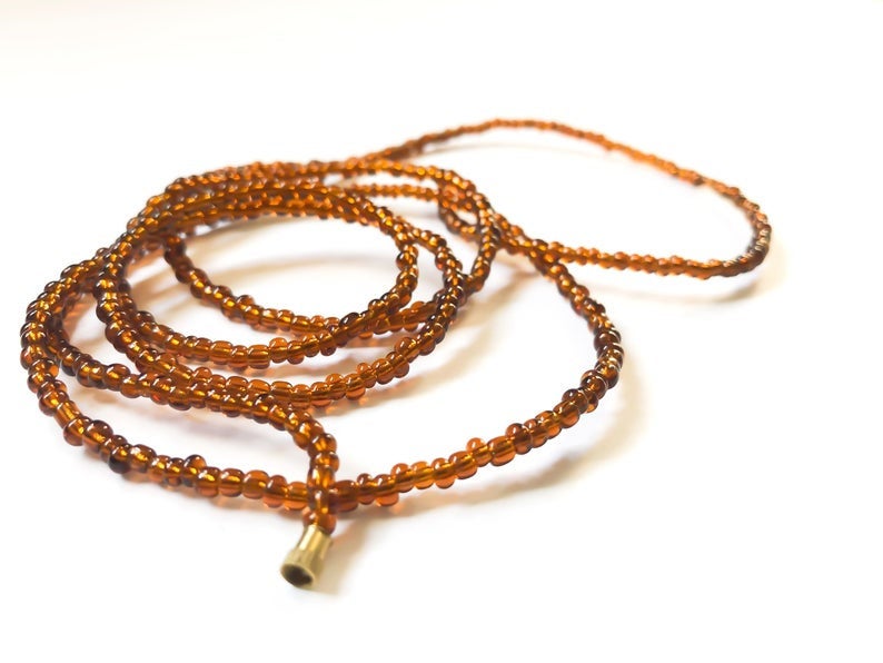 Deep Bronze! African Waist Beads- African Jewelry, Waist Beads, Belly Chain,Belly Beads, Waist Jewelry - ShopEzeFashionn