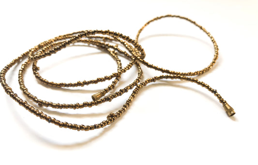 Deep Gold African Waist Beads- African Jewelry, Waist Beads, Belly Chain, Belly Chains, Belly Beads - ShopEzeFashionn