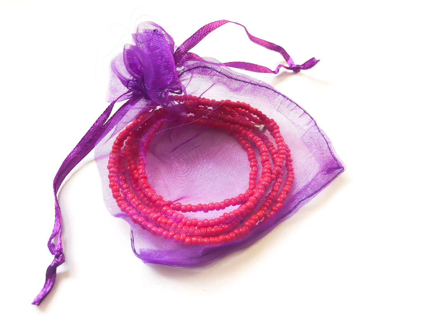 Red Coral! African Waist Beads- African Jewelry, Waist Beads, Belly Chain, Belly Chains, Belly Beads - ShopEzeFashionn