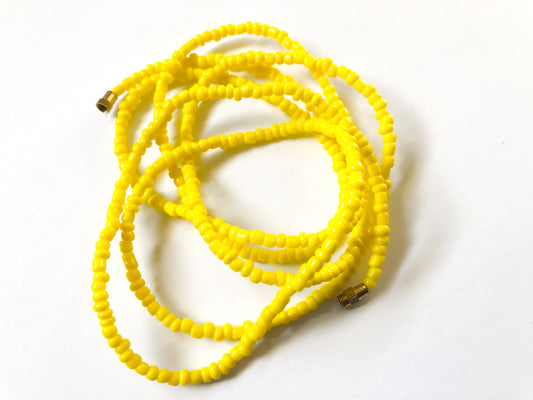 Yellow! African Waist Beads- African Jewelry, Waist Beads, Belly Chain, Belly Chains, Belly Beads - ShopEzeFashionn